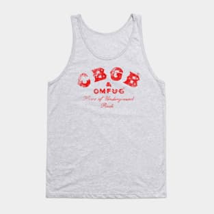 315 Bowery (red) - distressed Tank Top